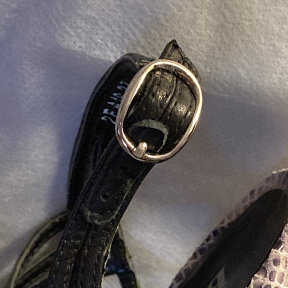 Bravo Browns Shoes - Wedge Heel Top Strap Sandals - Sz 7B - Picture 9 of 16